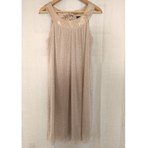 Cream glitter shimmer dress